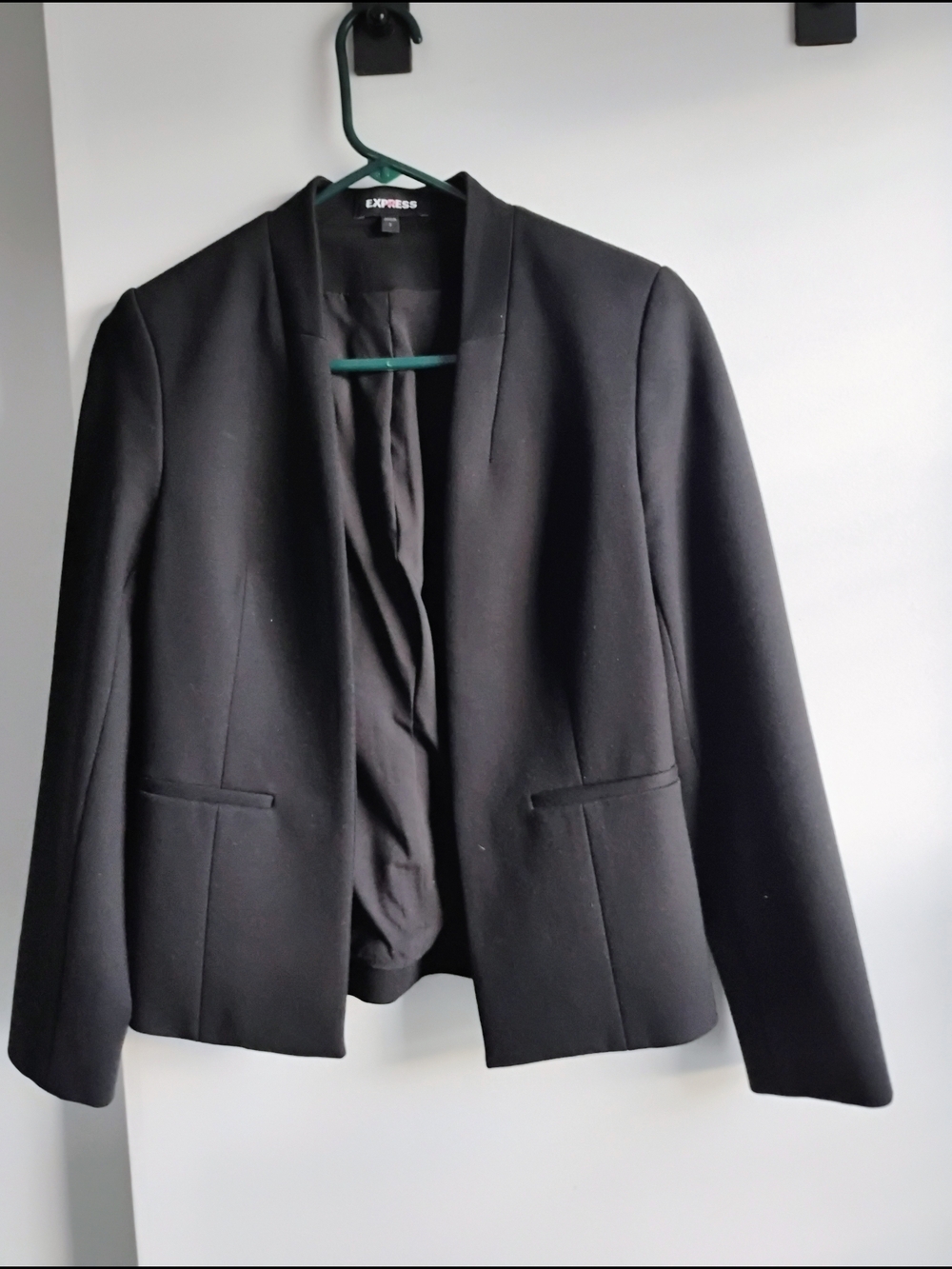 Express Women's Black Open Front Blazer